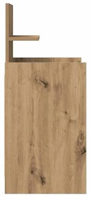 2 db kézműves tölgy éjjeliszekrények 2 fiókkal 38x34x80 cm