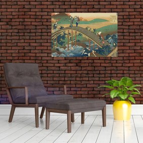 Kép - Katsushika Hokusai, Ariwara no Narihirafrom the series One Hundred, Poems Explained by the Nurse (Hyakunin isshu uba ga etoki), reprodukciók (90x60 cm)