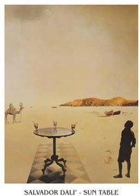 Salvador Dali - Sun Table Festmény reprodukció, Salvador Dalí, (50 x 70 cm)