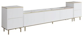 TV szekrény Imaj - Marble, White
