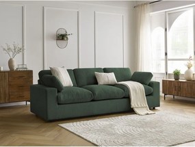 Zöld kordbársony kanapé 250 cm Belair – Bobochic Paris
