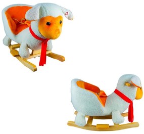 Bárányka alakú hintaszék, biztonsági övek, 60x34x45 cm