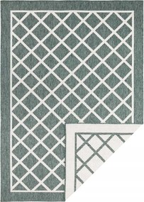 Zöld kétoldalas szőnyeg,lapos 120x170cm