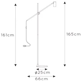 Lucide 30772/01/30 - Állólámpa PHILINE 1xGU10/5W/230V