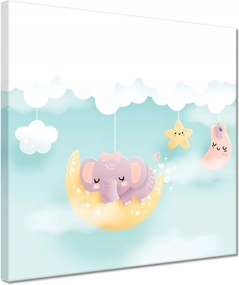 Vászonkép 30x30 Felhők és állatok