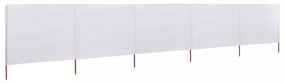 homokfehér 5 paneles szövet szélfogó 600 x 160 cm