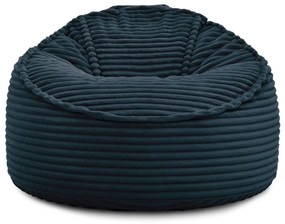 Sötétkék kordbársony babzsákfotel Socrate – Bobochic Paris