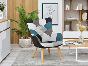 Fotel Nutri (patchwork + fekete). Akció -15%. 1110350