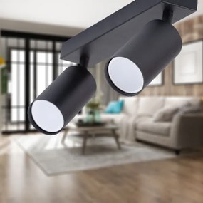 Spotlámpa 2xGU10/35W/230V fekete