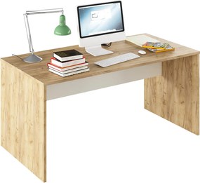 Íróasztal, artisan tölgy/fehér, RIOMA TYP 16