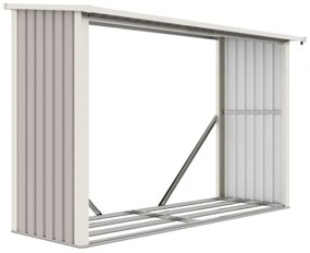 G21 WOH 335 tüzifa tároló - 242 x 89 cm, szürke