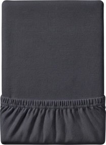 Jersey sötétszürke lepedő EXCLUSIVE 90x200 cm