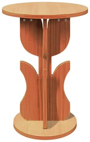 Oldal asztal Viaszbarna 39.5 x 39.5 x 53.5 cm Tömör fenyőfa