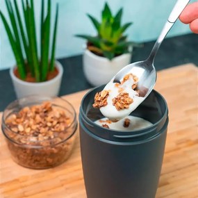 Westmark kétrészes ételtartó edény, 700 ml, antracit, S