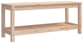 tömör fenyőfa kerti pad 108x35x45 cm