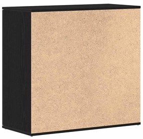 fekete tölgy forgácslap tálalószekrény 80 x 36 x 75 cm