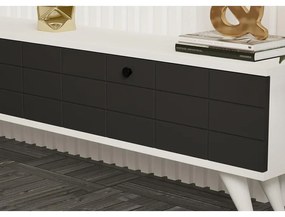 TV szekrény Alberi - Anthracite, White