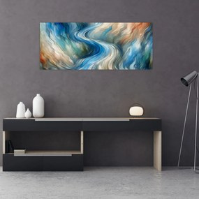 Kép - Absztrakt áramlat (120x50 cm)