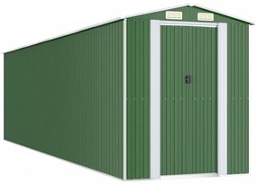 zöld horganyzott acél kerti fészer 192x772x223 cm