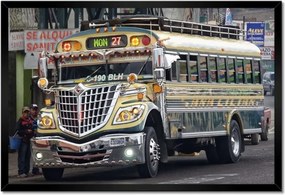 Poszterek keretben 60x40 Busz Haszongépjármű