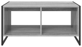 vidaXL Dohányzóasztal Szürke Sonoma 80 x 50 x 40 cm Faanyag