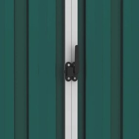 zöld horganyzott acél kerti fészer 205 x 129 x 183 cm