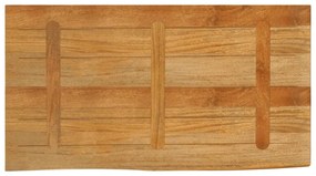 tömör mangófa természetes élű asztallap 100 x 60 x 2,5 cm