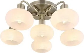Rabalux beltéri mennyezeti lámpa e14 6x40w antik sárgaréz sorina