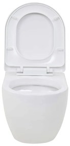 Fehér kerámia fali WC csésze