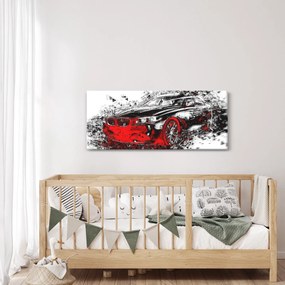 Kép - Festett autó akció közben (120x50 cm)