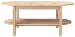 Tömör fenyőfa dohányzóasztal 110 x 55 x 45 cm