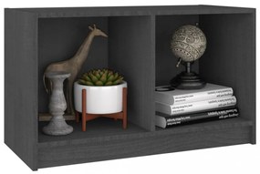 szürke tömör fenyőfa TV-szekrény 70 x 33 x 42 cm