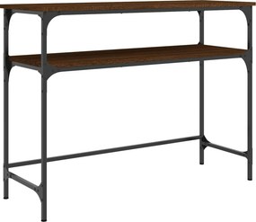 vidaXL barna tölgyszínű szerelt fa tálalóasztal 100x35,5x75 cm