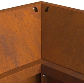 Tűzrakó Barna 160 x 45 x 35 cm időjárásálló acél