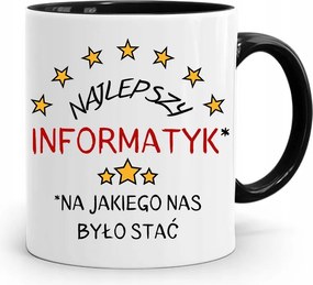 Bögre Fekete Informatika Programozó Legjobb Inf nyomtatott fényképpel