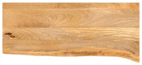 tömör mangófa természetes élű asztallap 70 x 30 x 2,5 cm