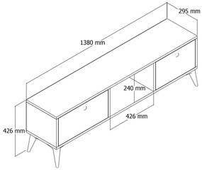 TV szekrény Siena 1216