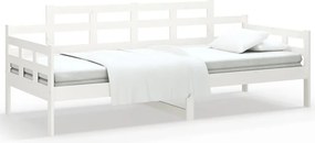 vidaXL fehér tömör fenyőfa kanapéágy 90 x 200 cm