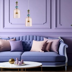 LED Csillár zsinóron ARTE LED/12W/230V átm. 16 cm réz