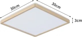 Brilagi - LED Fürdőszobai lámpatest ULTRA SLIM LED/18W/230V 30x30 cm aranyszínű IP54