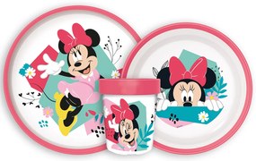 Disney Minnie Being More csúszásmentes étkészlet, micro műanyag szett