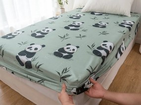 Mikroszálas lepedő PANDA RELAX mentás 90x200 cm