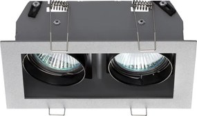 RENDL MONE II billenthető ezüstszürke 12V GU5,3 2x50W