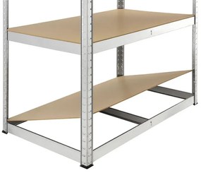 Juskys Polc 200x100x60 cm - ezüst