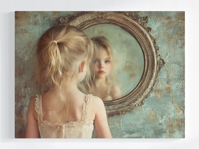 Poszter Lány Balett Tükör Vintage 100x75