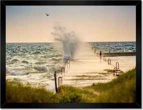 Poszterek keretben 40x30 Tengeri hullám Tengerpart