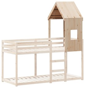 tömör fenyőfa gyerekágytető 60 x 99 x 139,5 cm