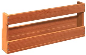 2 db viaszbarna tömör fenyőfa fali cipőtartó 59x8,5x23,5 cm