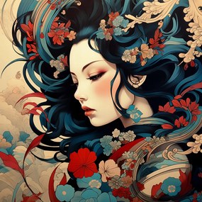 Poszter 80x80cm Suttogó a kertben