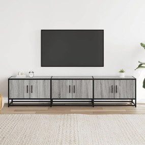 szürke sonoma színű szerelt fa TV-szekrény 180 x 35 x 41 cm